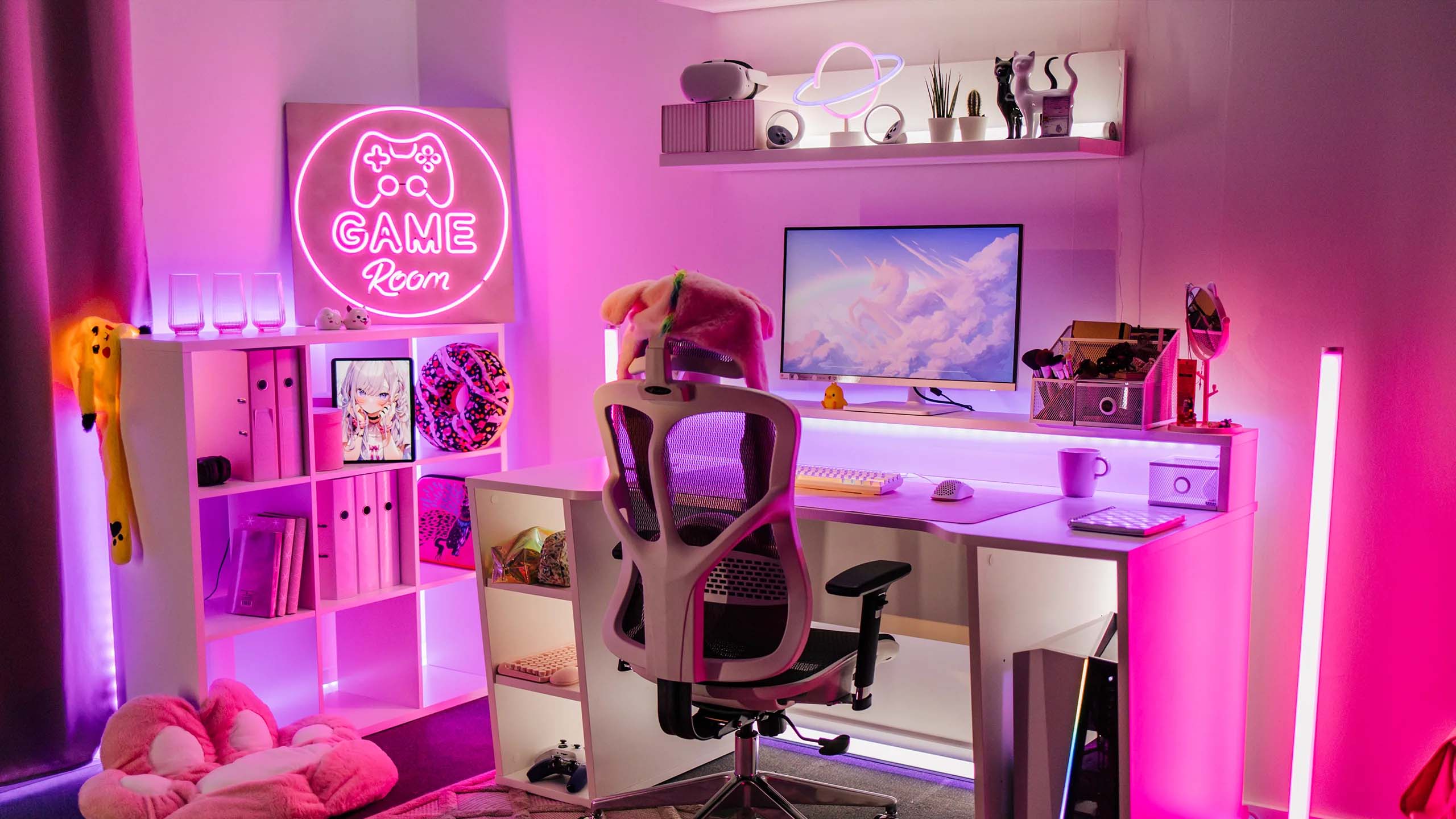 Pink streamer room
