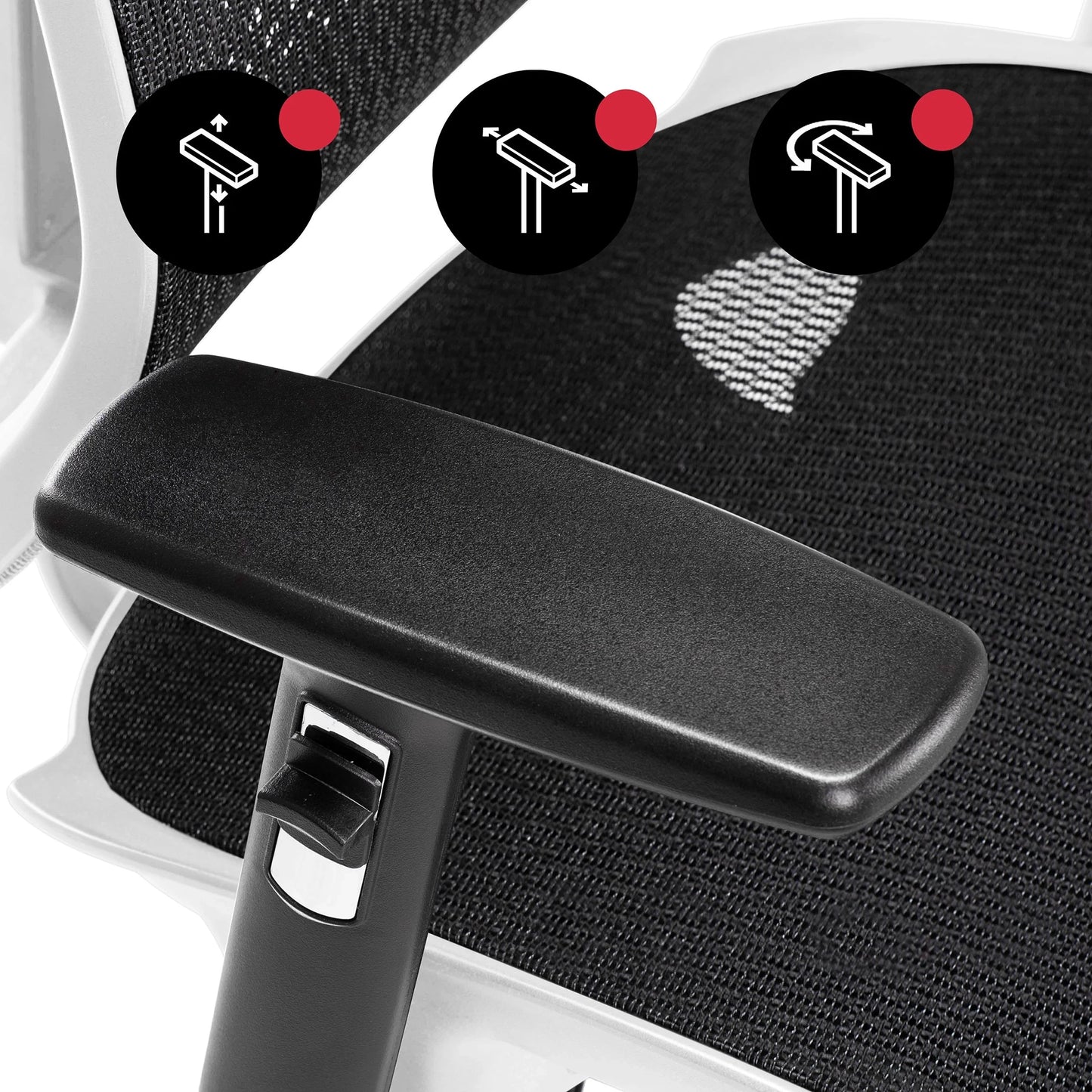 Fotel ergonomiczny DIABLO V-BASIC - biało-czarny