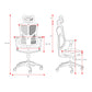Fotel ergonomiczny DIABLO V-BASIC - biało-czarny