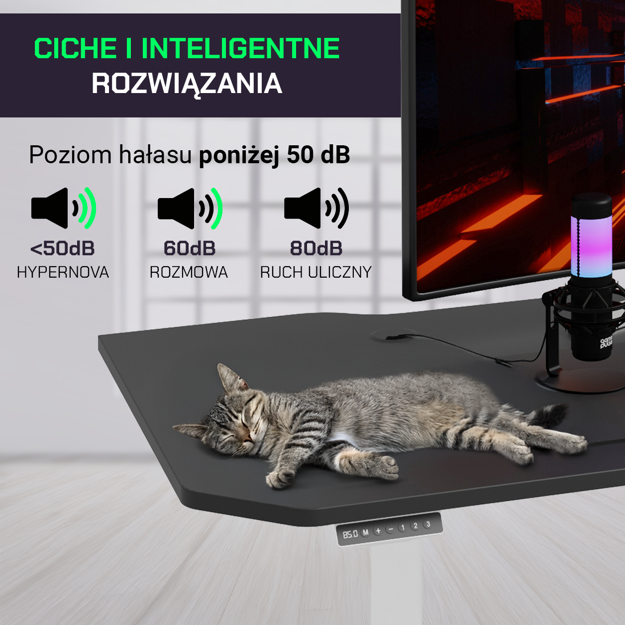 Biurko z regulacją wysokości - HYPERNOVA