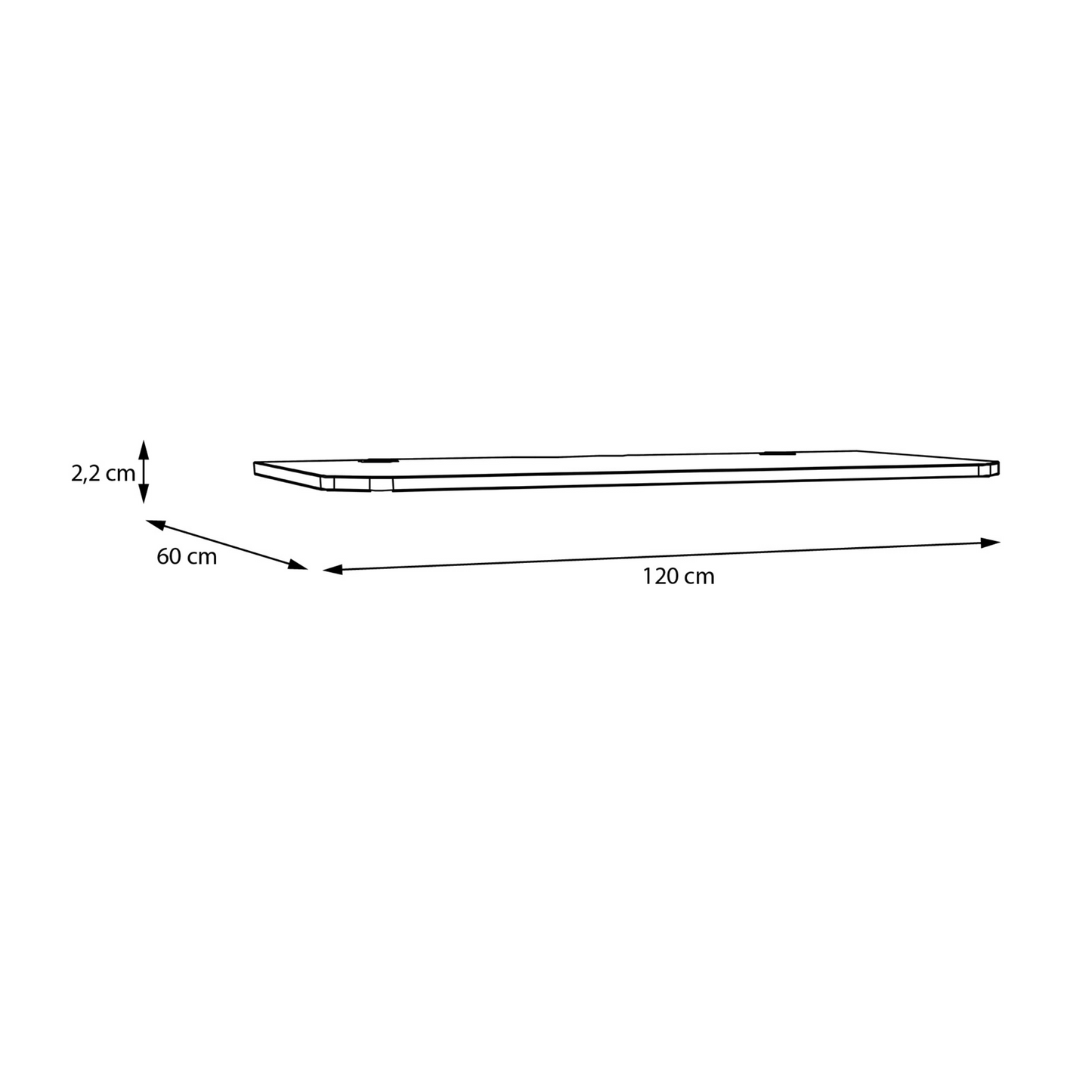 Małe biurko HYPERNOVA BASE120 - 120 cm