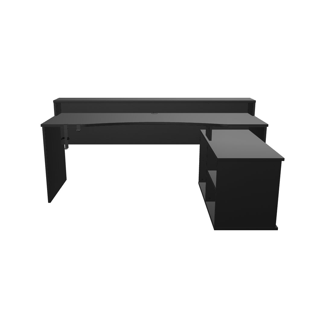 Biurko gamingowe SUPERNOVA214 LED - czarne