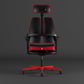 Fotel gamingowy XILIUM G Red Edition - tył
