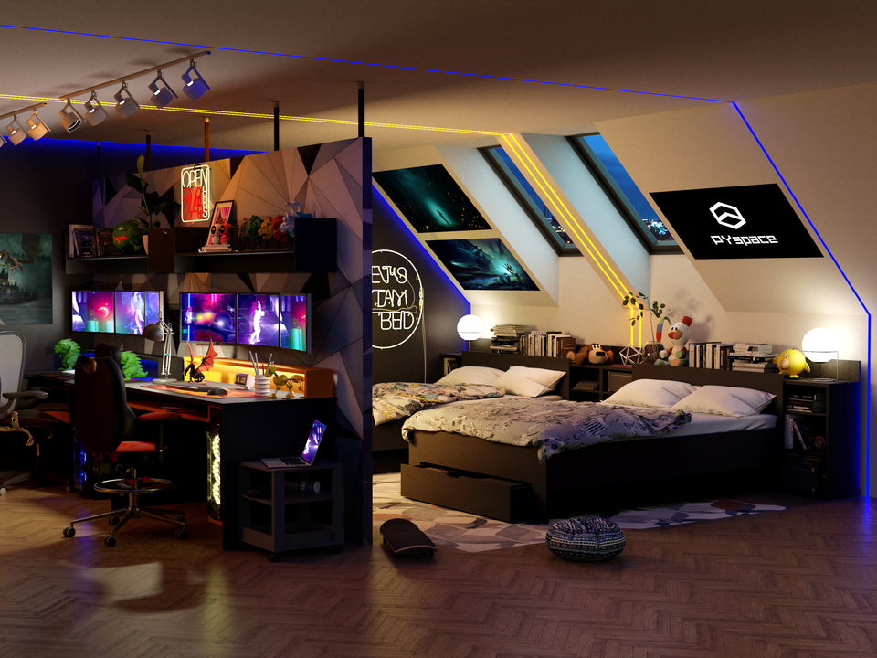 Pokój gamingowy dla rodzeństwa