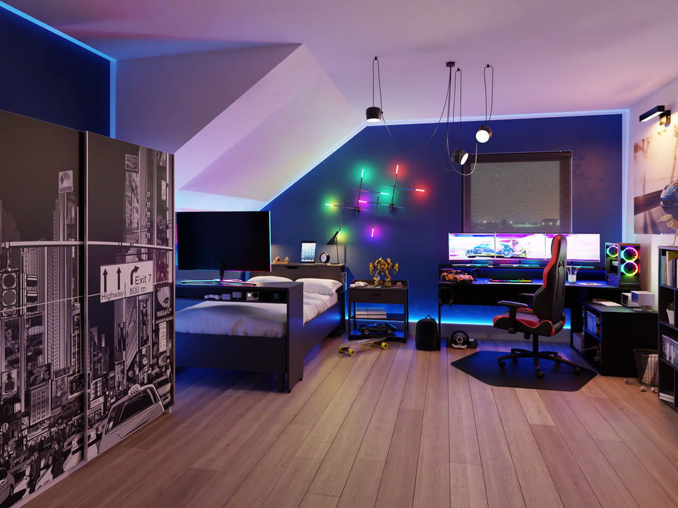 Pokój na poddaszu dla chłopca