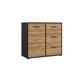 Komoda ANTARES221 w kolorach drewna i czerni