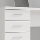 Biurko gamingowe białe z szufladami ARCALIS926