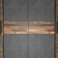 Czterodrzwiowa szafa z drzwiami przesuwnymi w kolorze drewna i betonu KEPLER623
