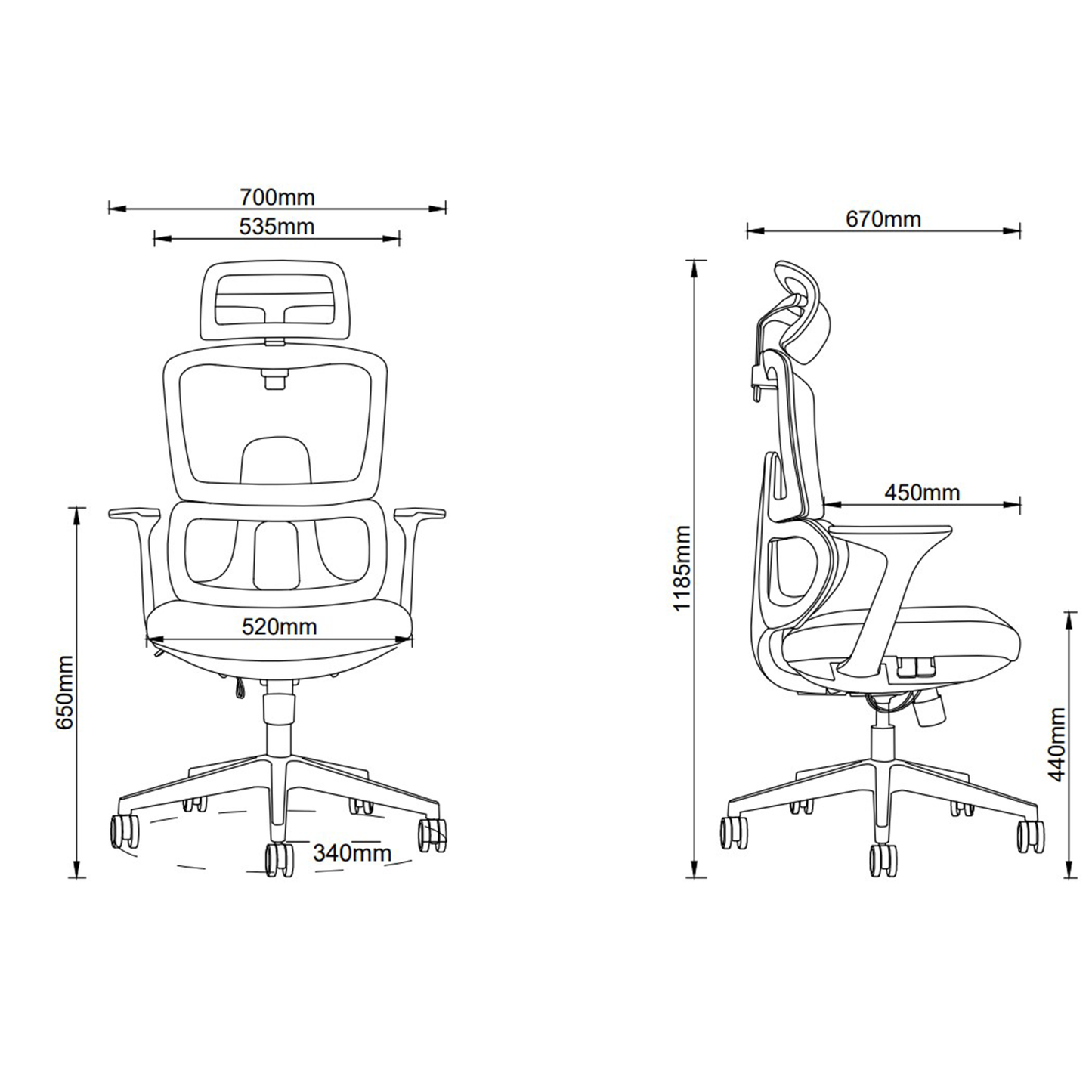 Fotel ergonomiczny SPACEDUST301