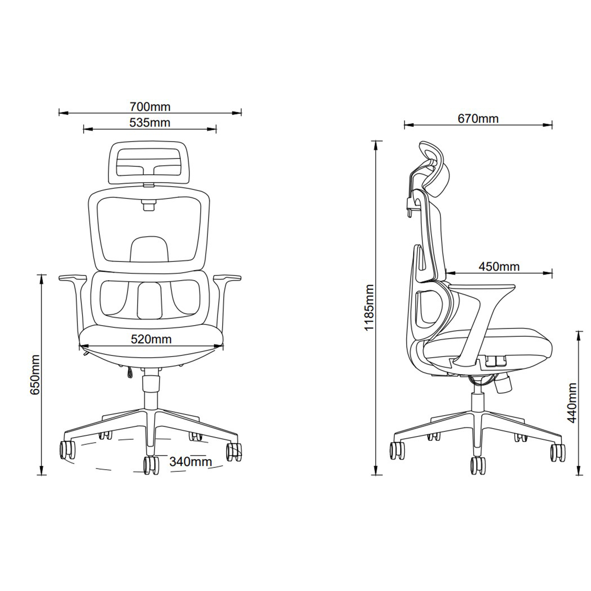 Fotel ergonomiczny SPACEDUST301