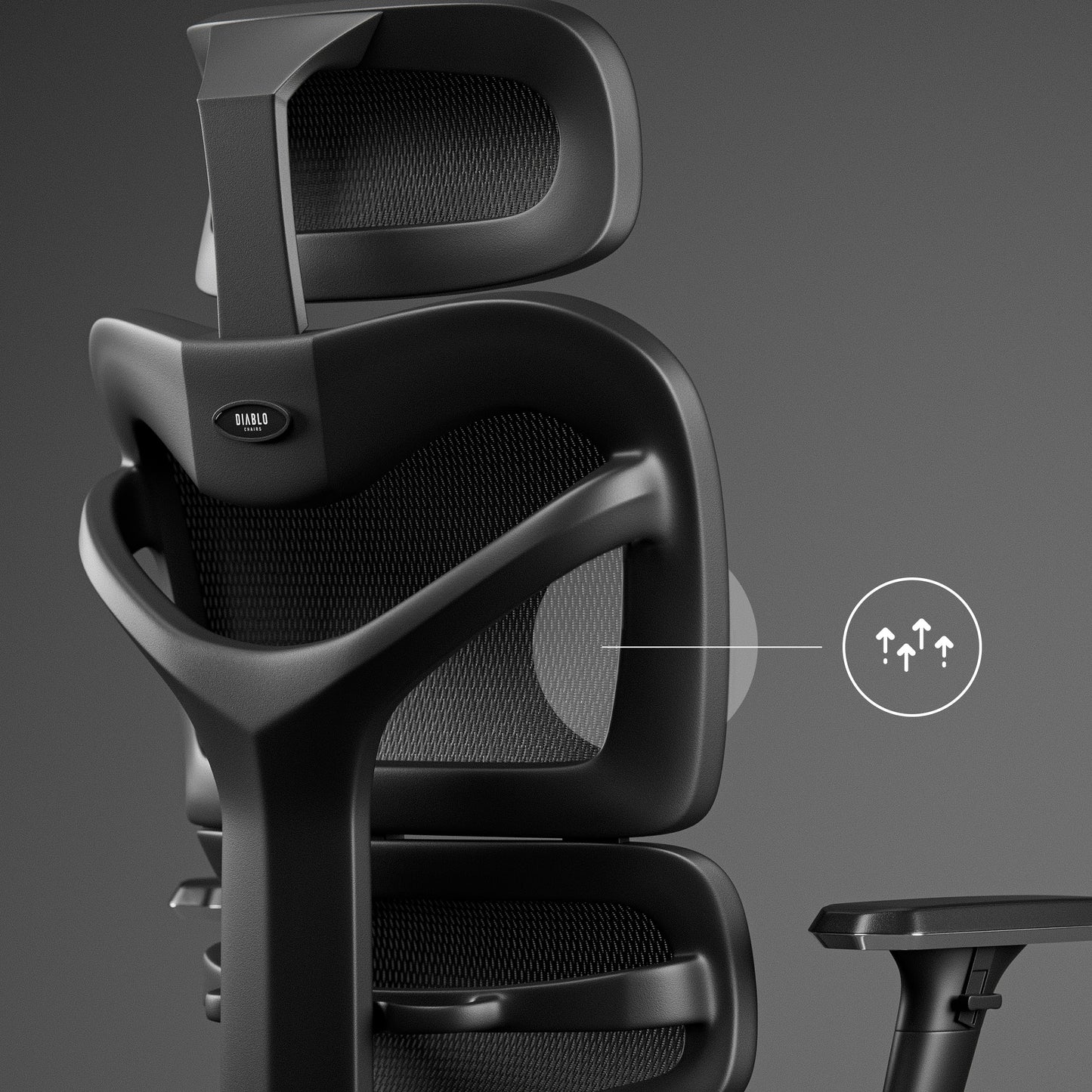 Fotel ergonomiczny DIABLO V-COMMANDER czarno-szary