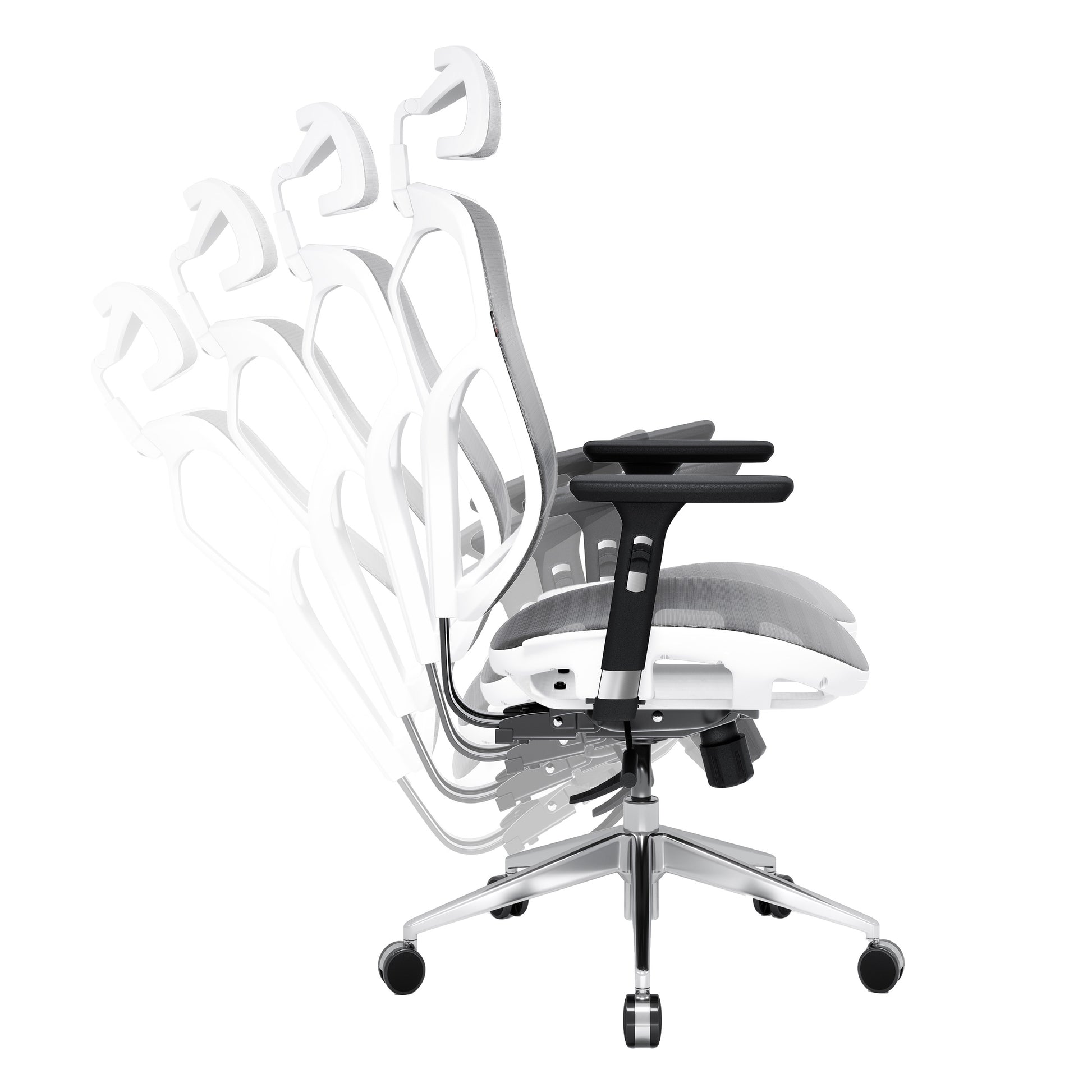 Fotel ergonomiczny DIABLO V-BASIC biało-szary