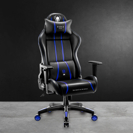 Fotel gamingowy Diablo X-ONE 2.0 czarno-niebieski