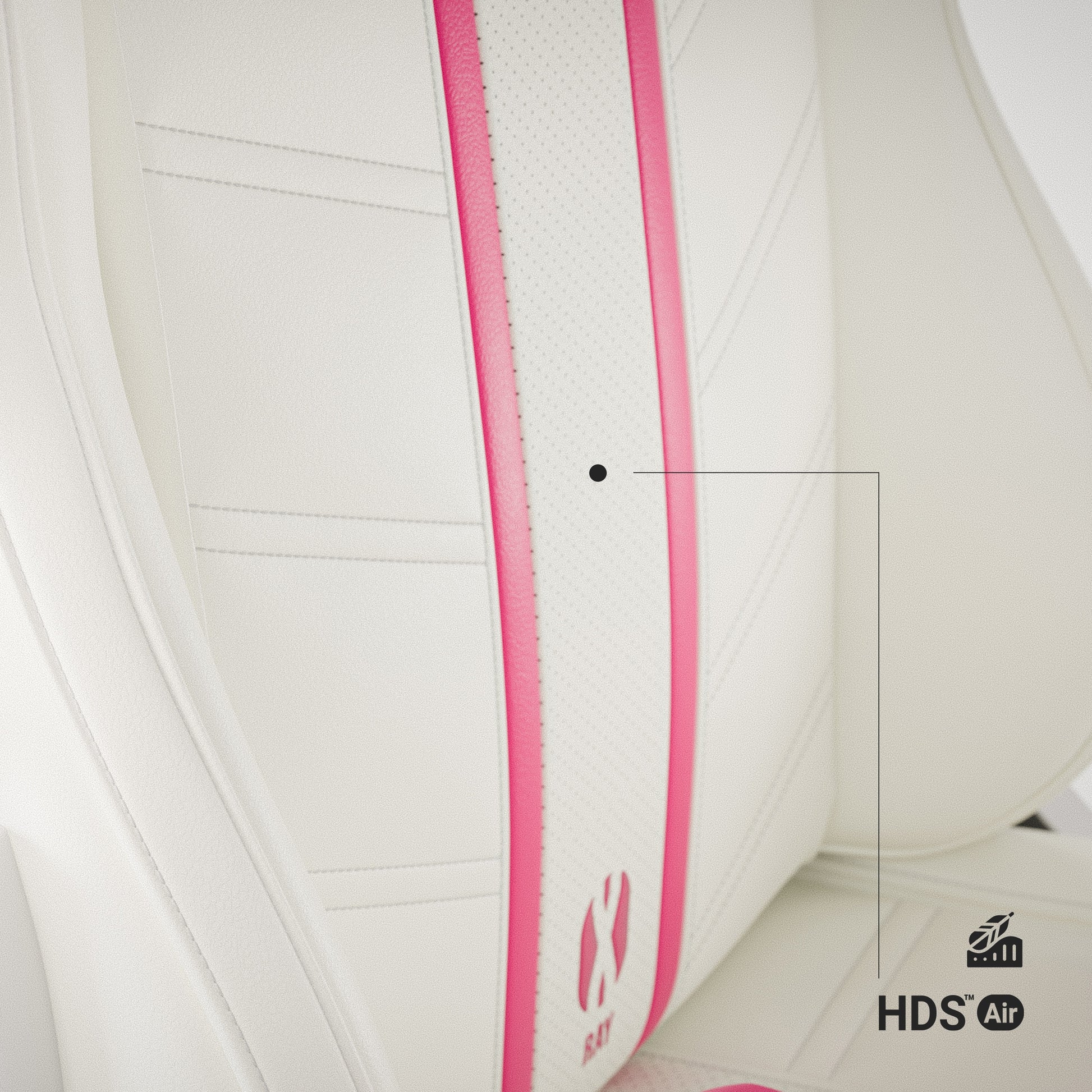 Fotel gamingowy Diablo X-Ray 2.0 - biało-różowy