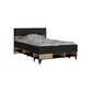 Łóżko w kolorze czerni i drewna BLACKDWARF1122
