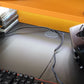 Biurko gamingowe SUPERNOVA212 LED - czarno-pomarańczowe