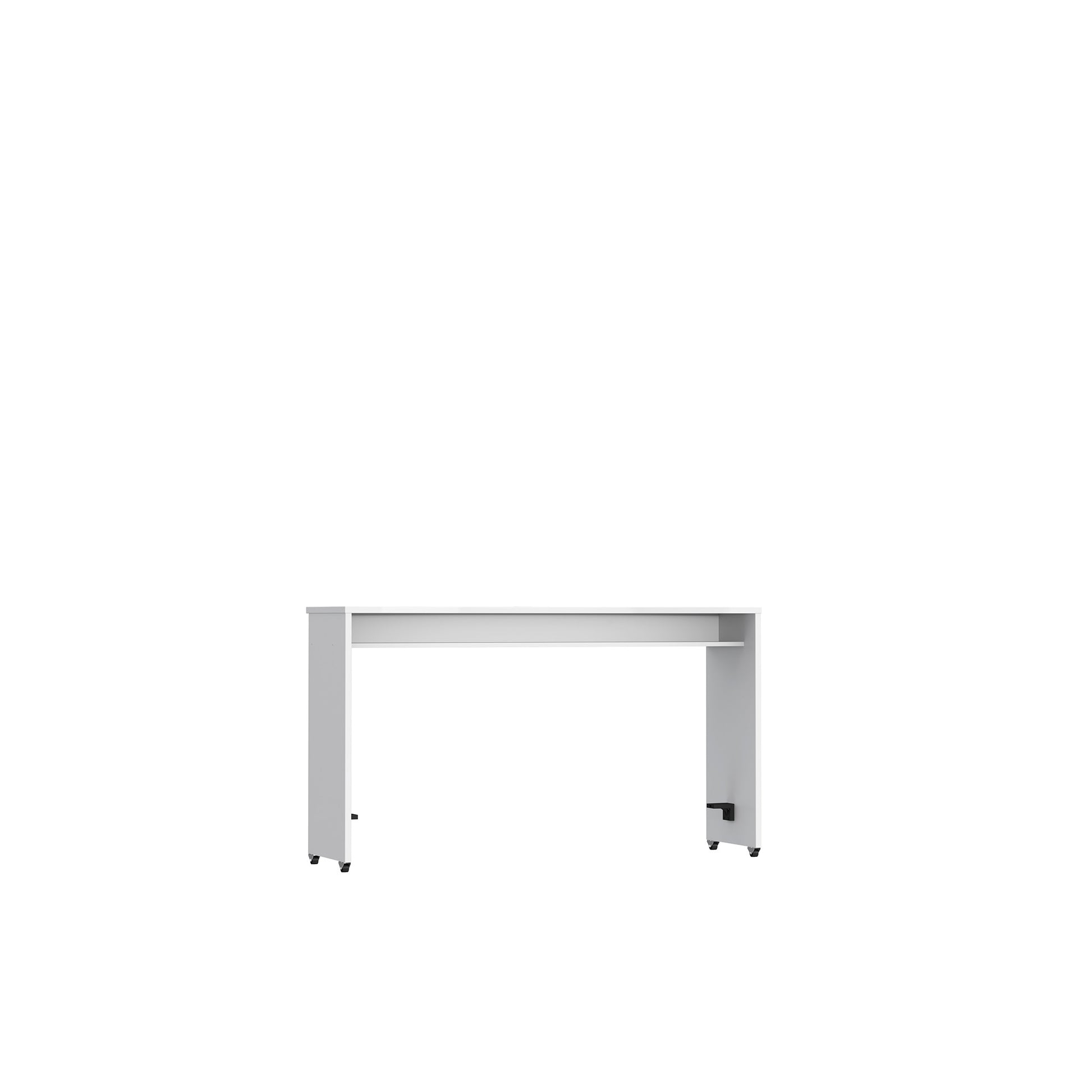 Stolik pod laptopa do łóżka biały / biurko na kółkach - ukos